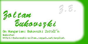 zoltan bukovszki business card